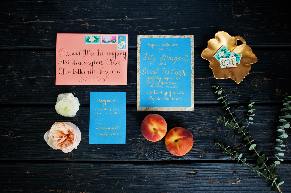 Vintage Peach Southern Wedding Ideas via TheELD.com