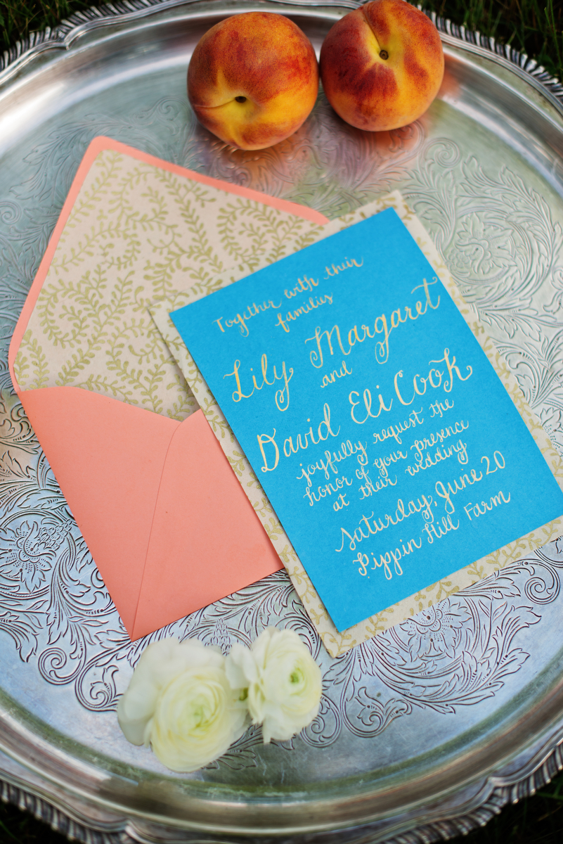 Vintage Peach Southern Wedding Ideas via TheELD.com