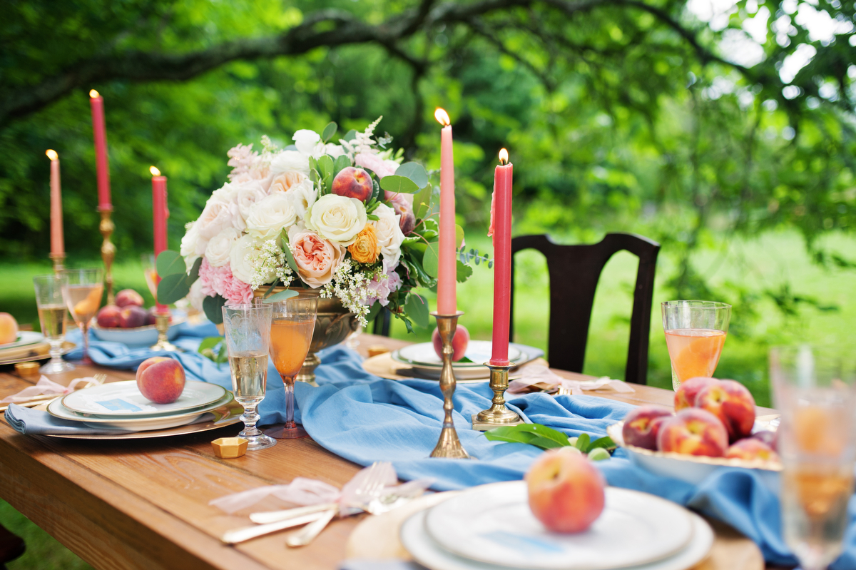 Vintage Peach Southern Wedding Ideas via TheELD.com