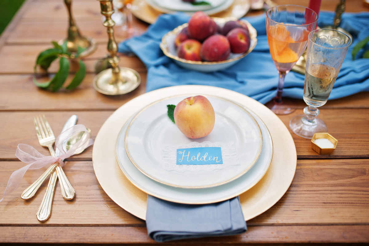 Vintage Peach Southern Wedding Ideas via TheELD.com