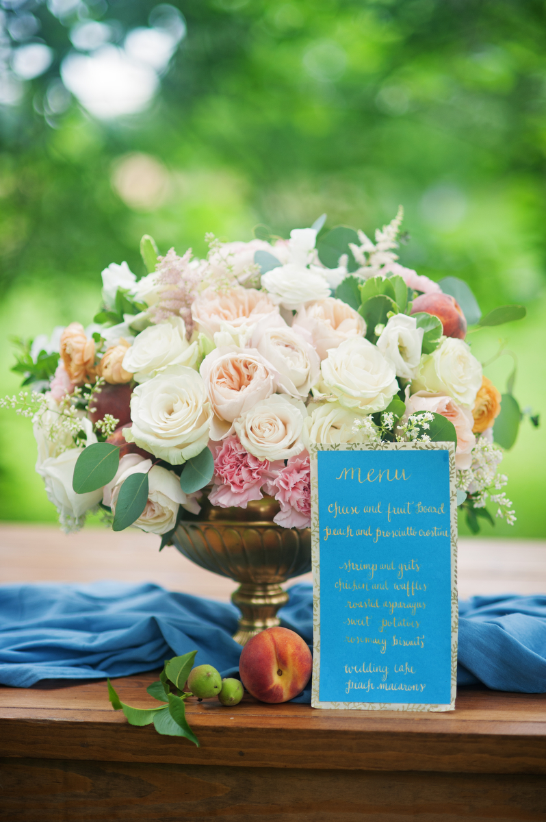 Vintage Peach Southern Wedding Ideas via TheELD.com