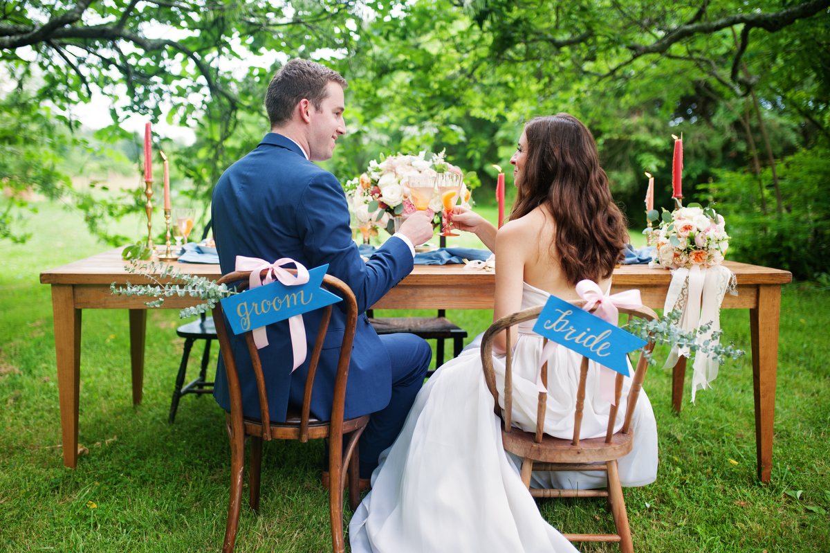 Vintage Peach Southern Wedding Ideas via TheELD.com