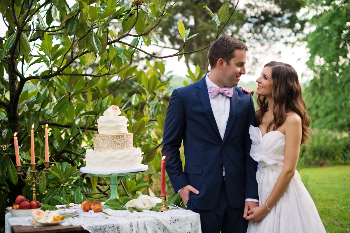 Vintage Peach Southern Wedding Ideas via TheELD.com