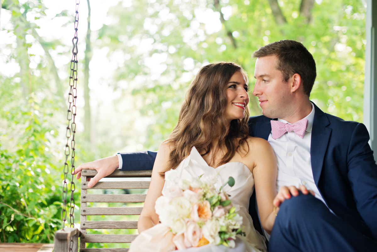 Vintage Peach Southern Wedding Ideas via TheELD.com