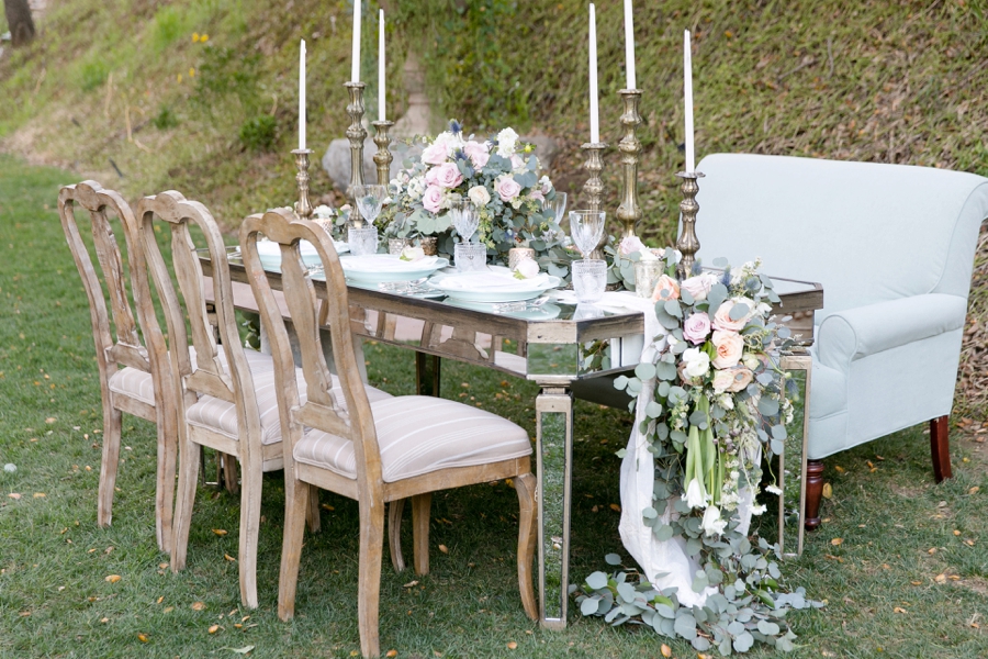 Whimsical Romantic Blush and Blue Wedding Ideas via TheELD.com