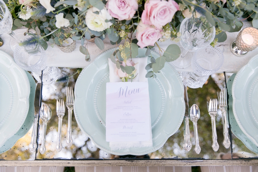 Whimsical Romantic Blush and Blue Wedding Ideas via TheELD.com