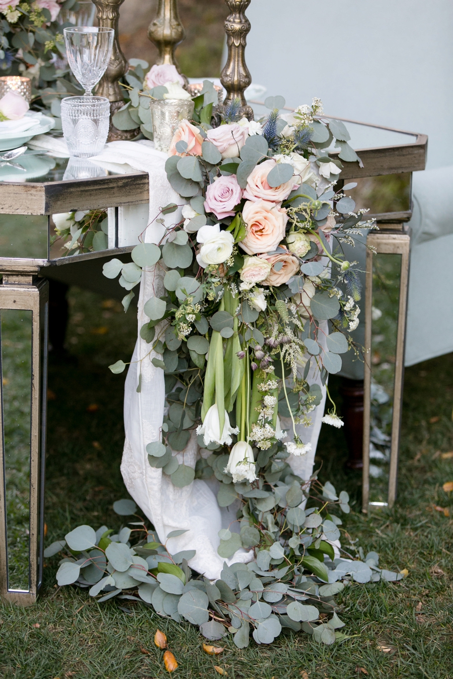 Whimsical Romantic Blush and Blue Wedding Ideas via TheELD.com