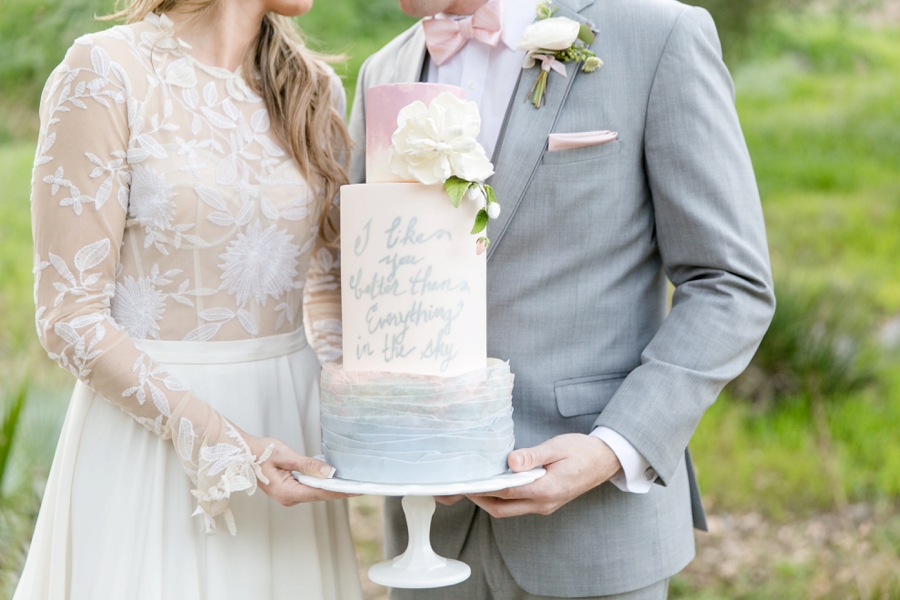 Whimsical Romantic Blush and Blue Wedding Ideas via TheELD.com