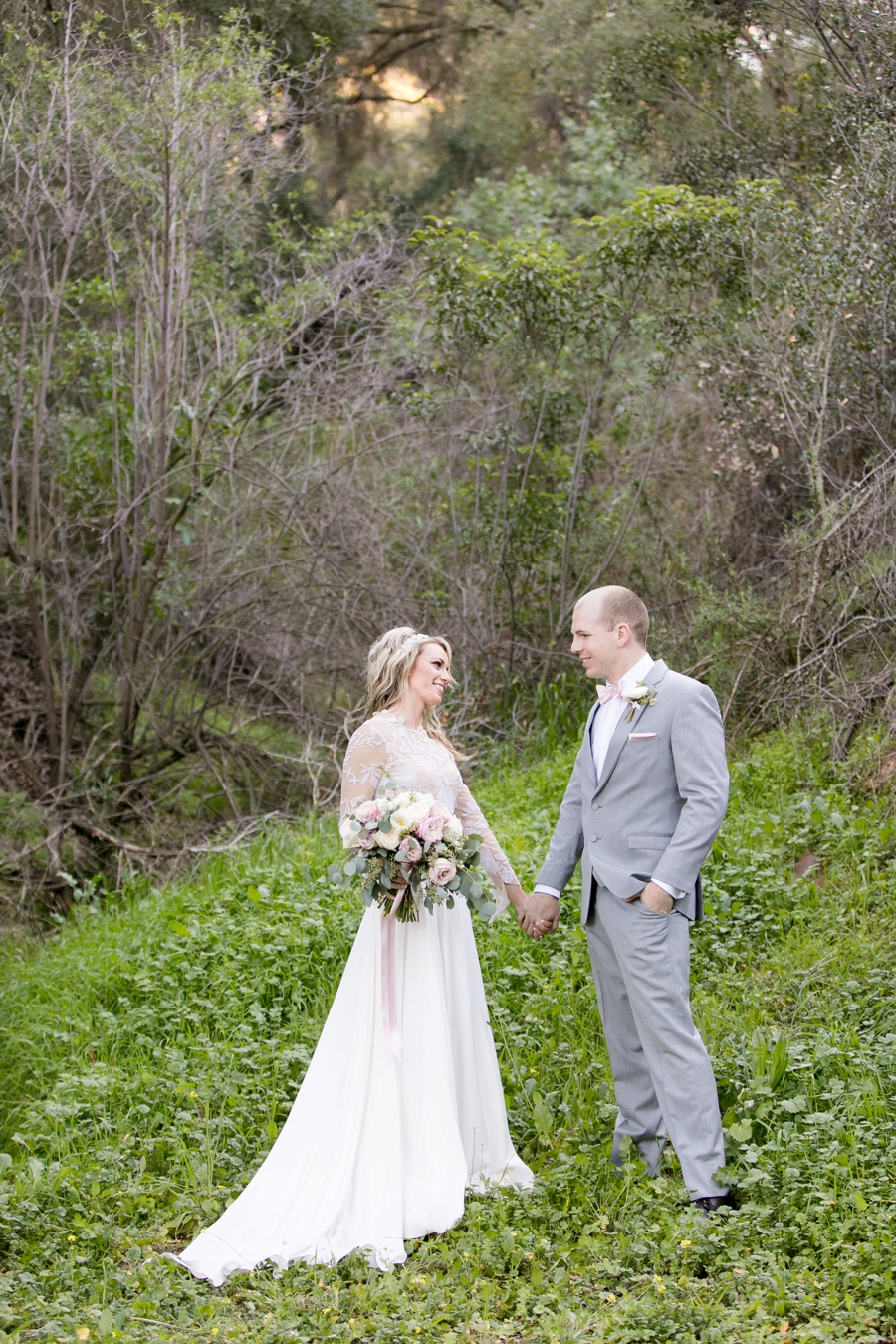 Whimsical Romantic Blush and Blue Wedding Ideas via TheELD.com