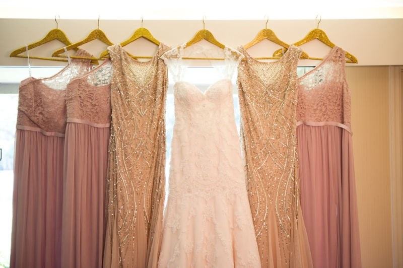 Elegant Blush & Gold Florida Wedding via TheELD.com