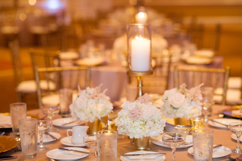 Elegant Blush & Gold Florida Wedding via TheELD.com