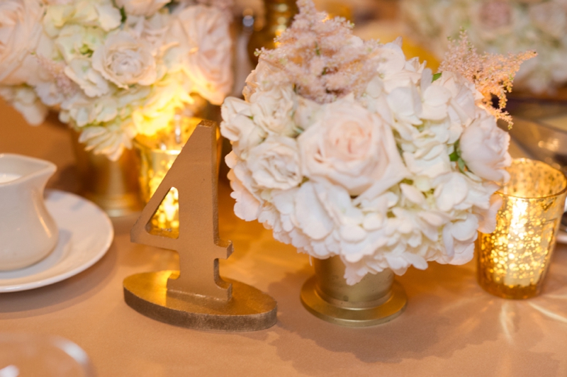 Elegant Blush & Gold Florida Wedding via TheELD.com