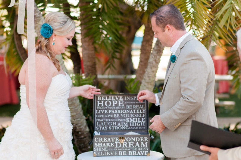 Coral & Turquoise St. Pete Beach Wedding via TheELD.com