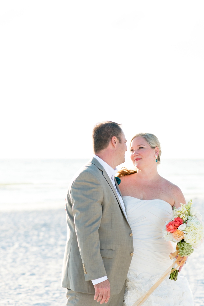 Coral & Turquoise St. Pete Beach Wedding via TheELD.com