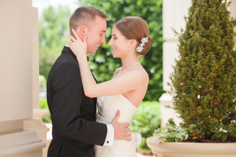 Elegant Black & Gold North Carolina Wedding via TheELD.com