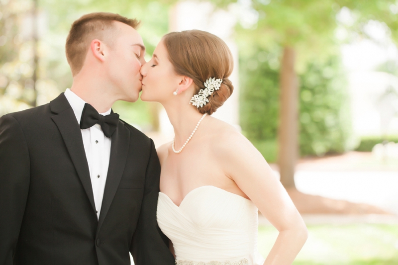 Elegant Black & Gold North Carolina Wedding via TheELD.com