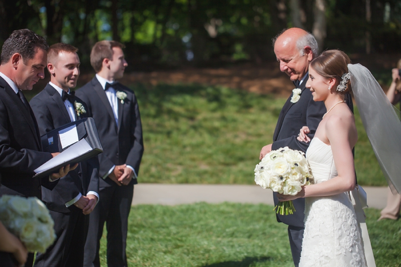 Elegant Black & Gold North Carolina Wedding via TheELD.com