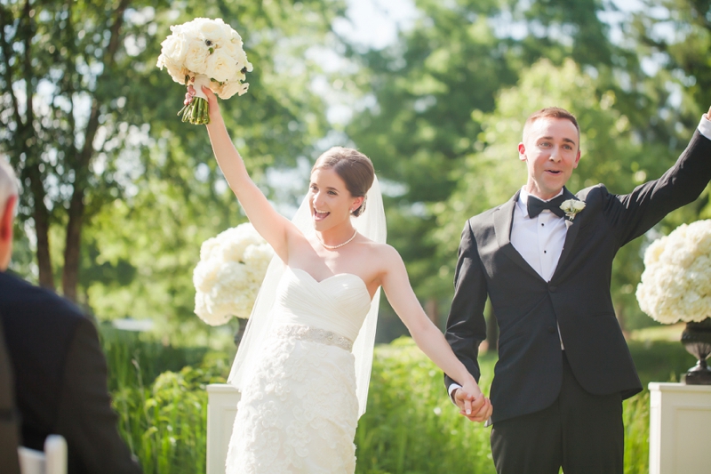 Elegant Black & Gold North Carolina Wedding via TheELD.com