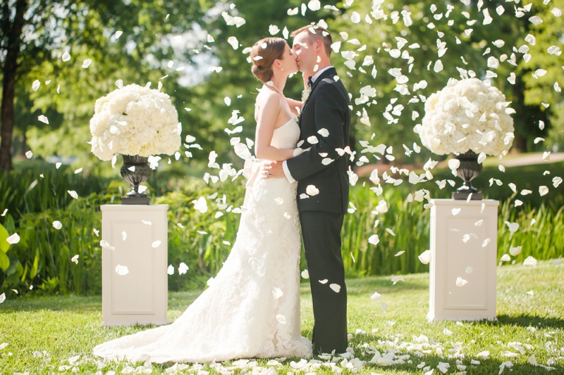 Elegant Black & Gold North Carolina Wedding via TheELD.com