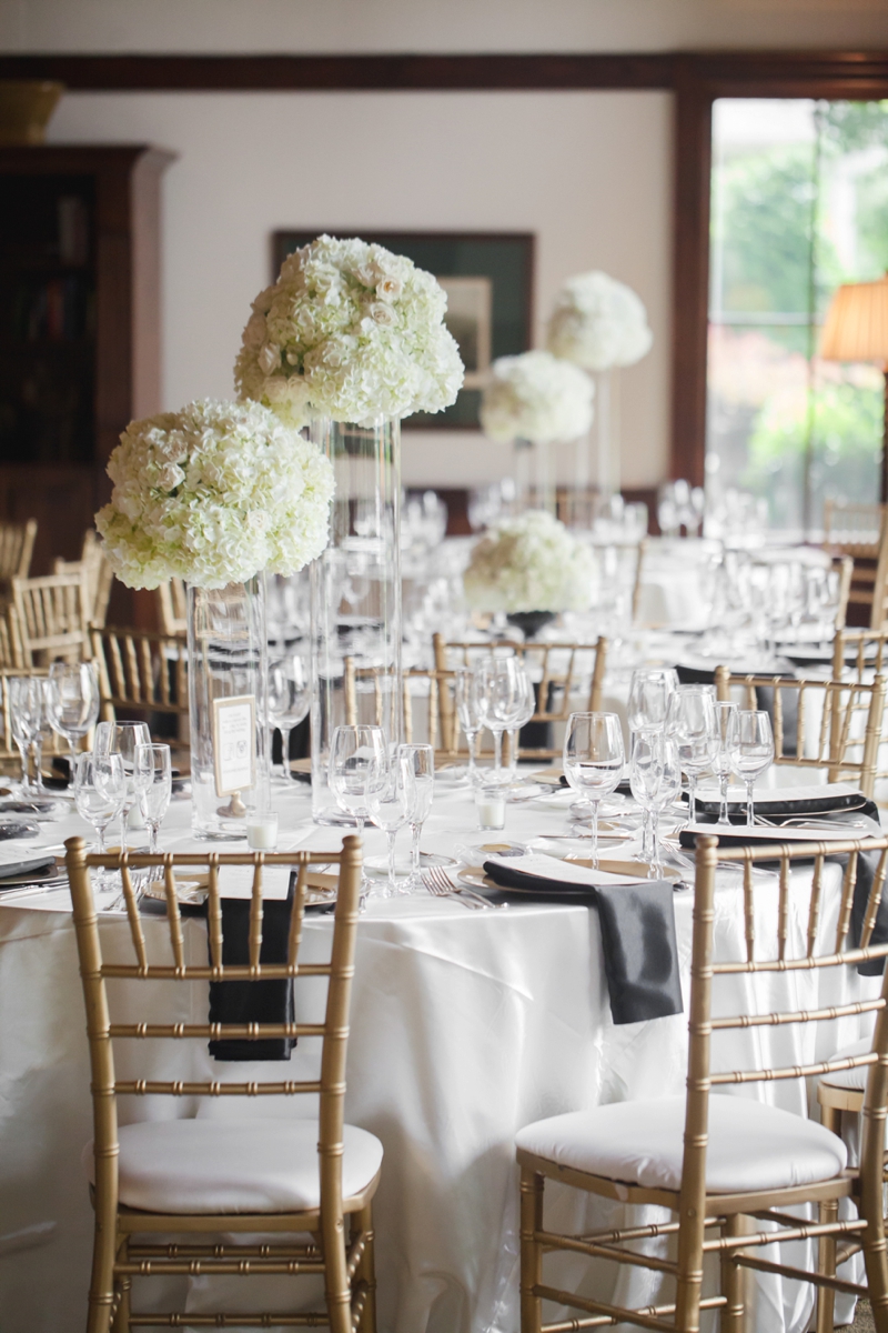 Elegant Black & Gold North Carolina Wedding via TheELD.com