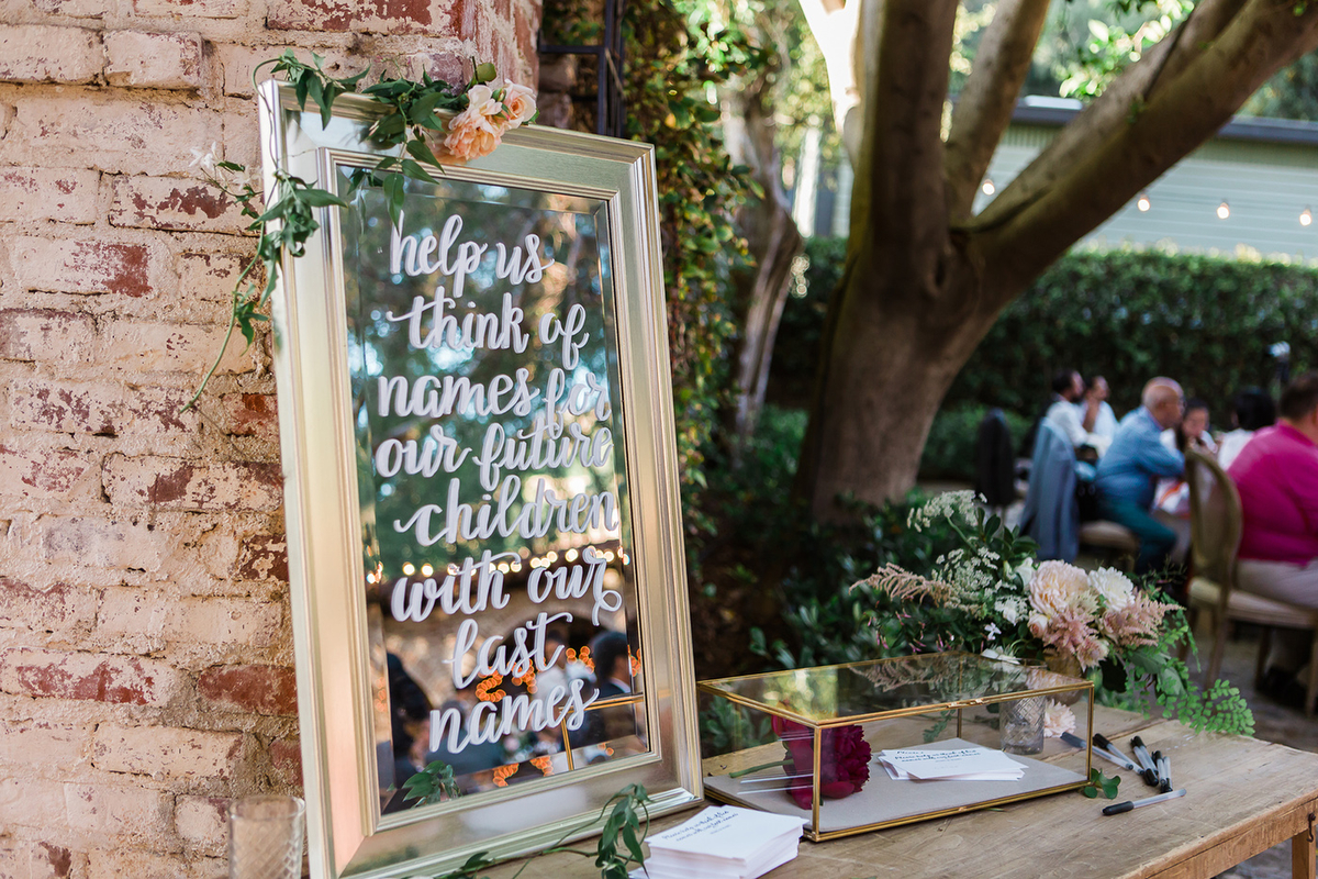 Elegant Blush & Red California Wedding via TheELD.com