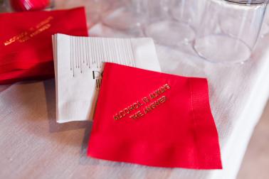 Elegant Blush & Red California Wedding via TheELD.com