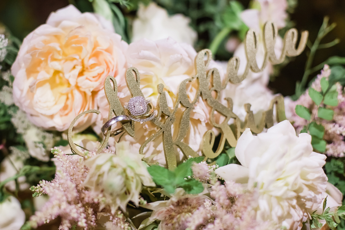 Elegant Blush & Red California Wedding via TheELD.com