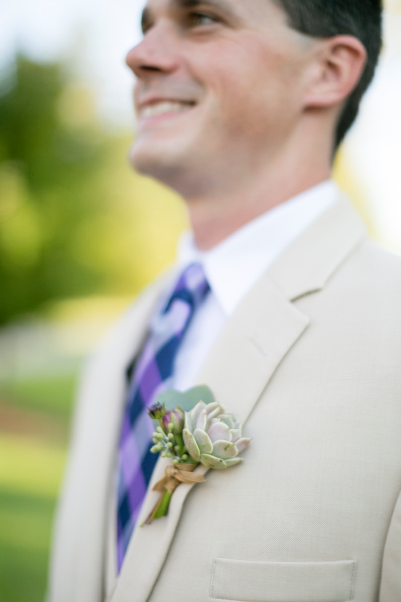 Purple & Champagne South Carolina Wedding via TheELD.com