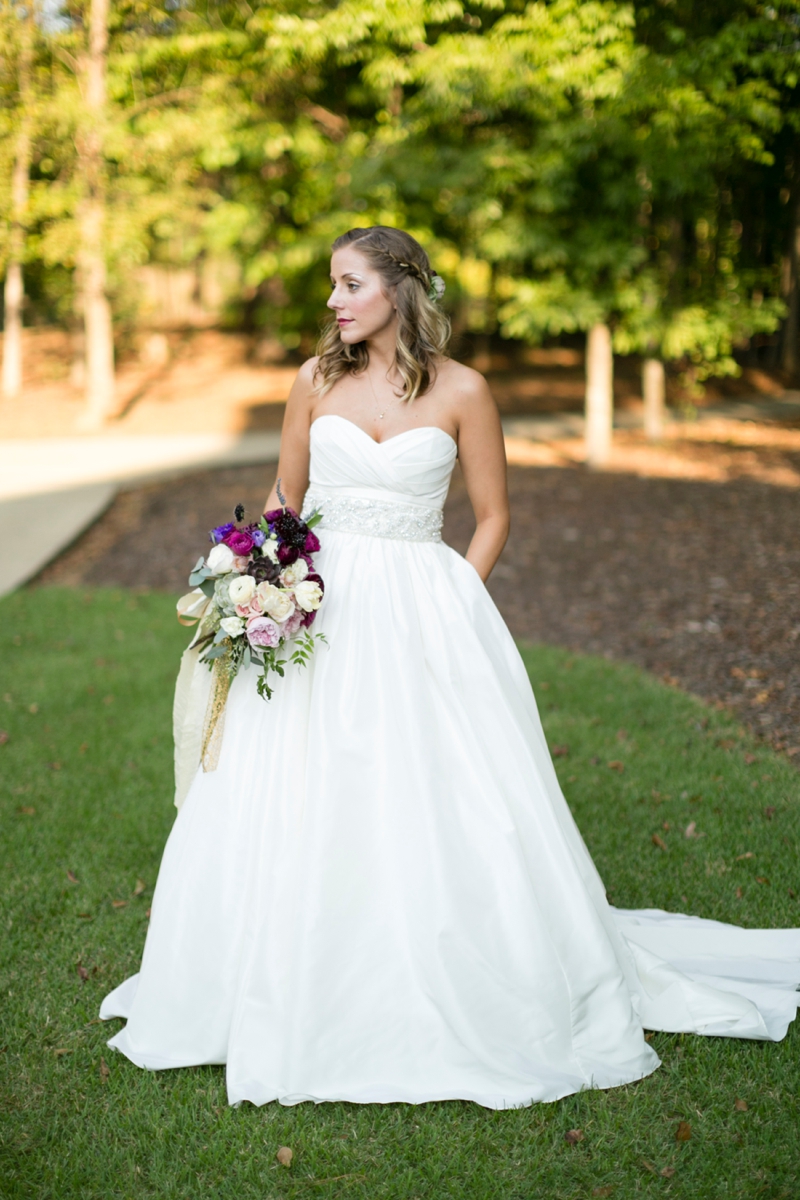 Purple & Champagne South Carolina Wedding via TheELD.com