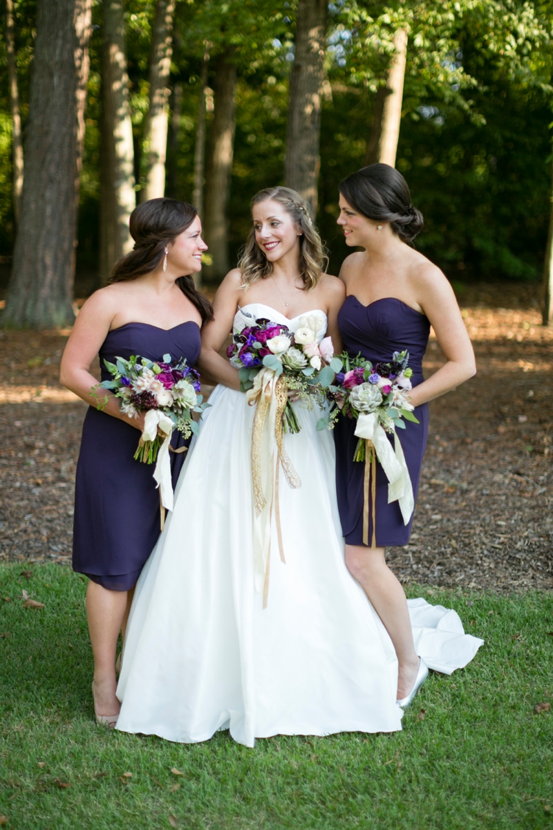 Purple & Champagne South Carolina Wedding via TheELD.com