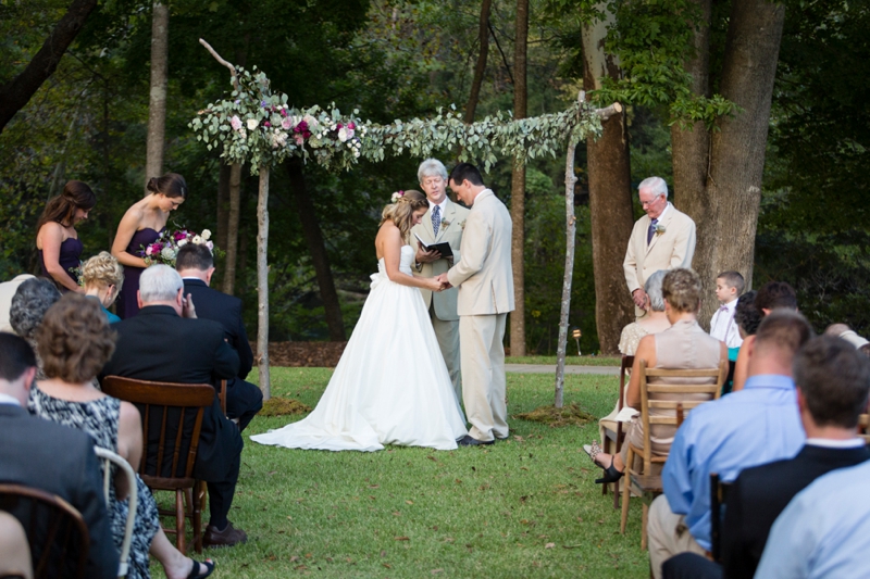 Purple & Champagne South Carolina Wedding via TheELD.com