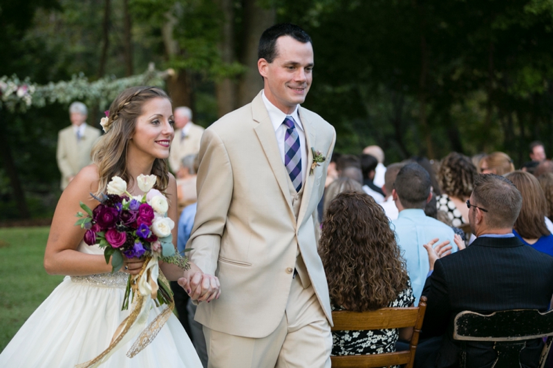 Purple & Champagne South Carolina Wedding via TheELD.com