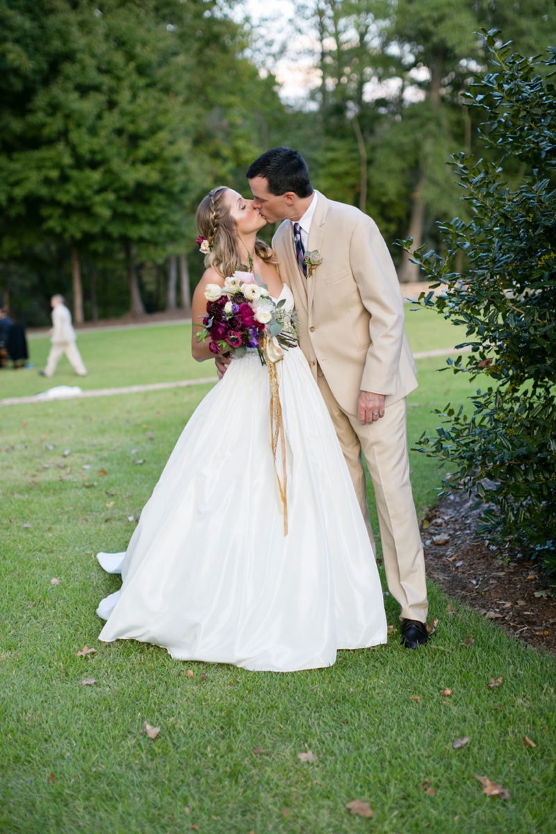 Purple & Champagne South Carolina Wedding via TheELD.com