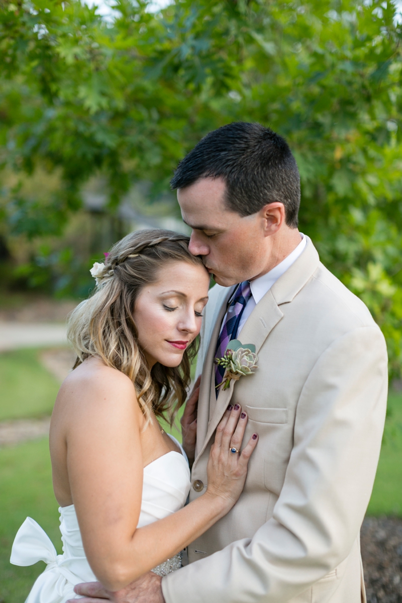 Purple & Champagne South Carolina Wedding via TheELD.com