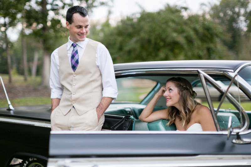 Purple & Champagne South Carolina Wedding via TheELD.com