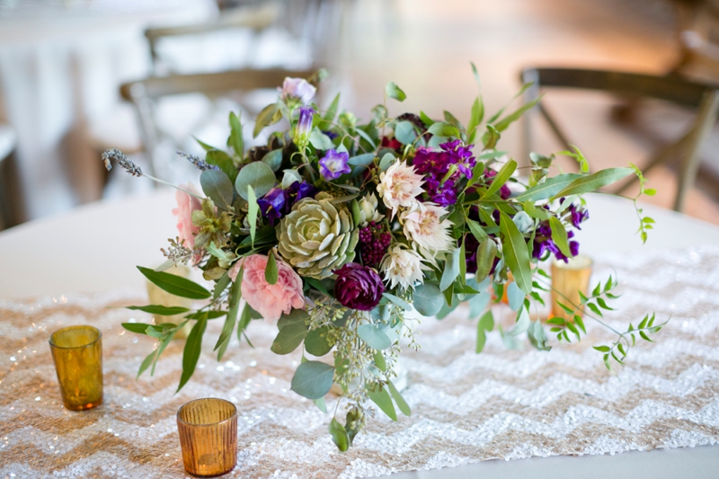 Purple & Champagne South Carolina Wedding via TheELD.com