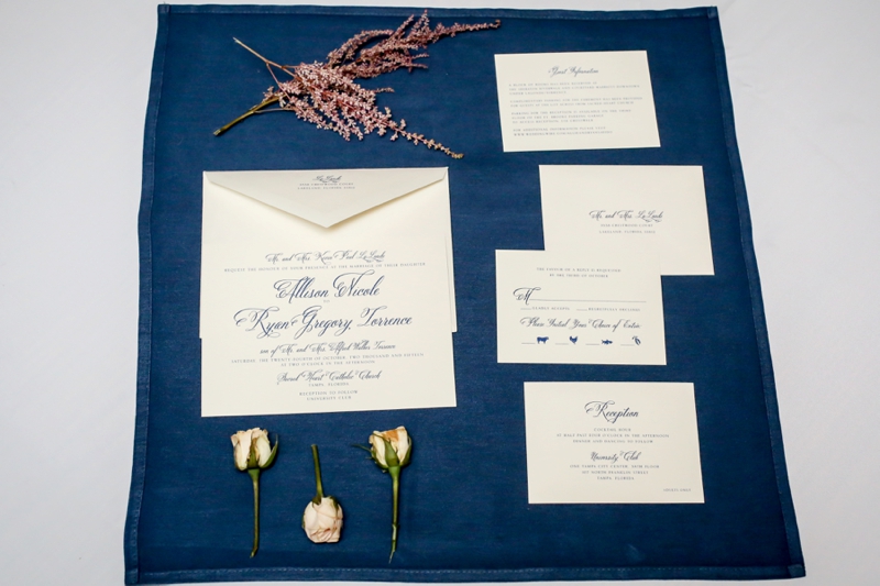 Elegant Pink & Navy Tampa Wedding via TheELD.com