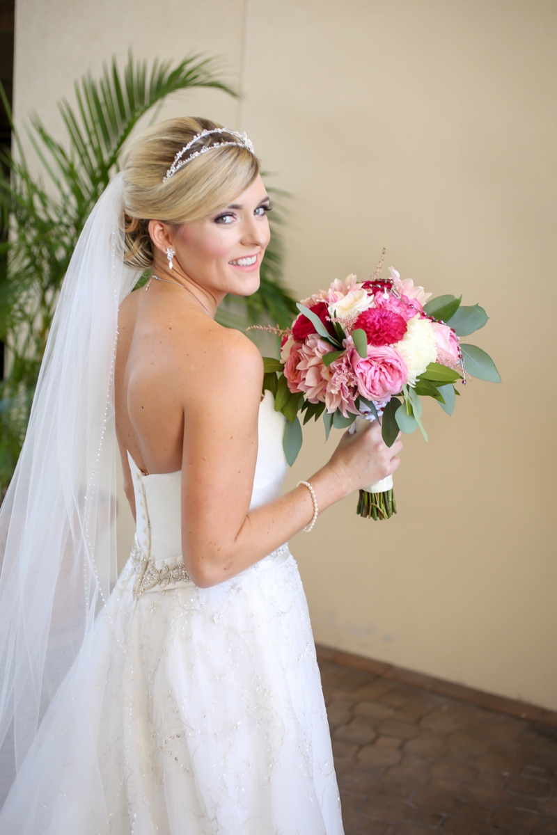 Elegant Pink & Navy Tampa Wedding via TheELD.com