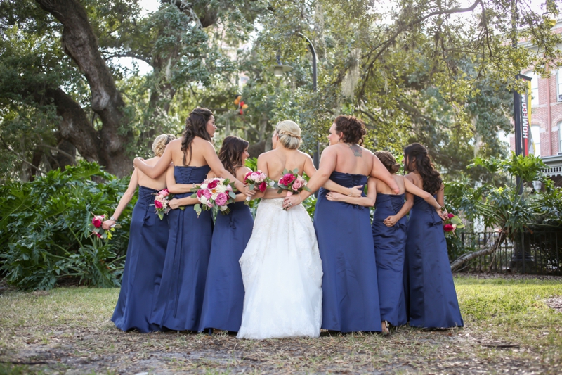Elegant Pink & Navy Tampa Wedding via TheELD.com