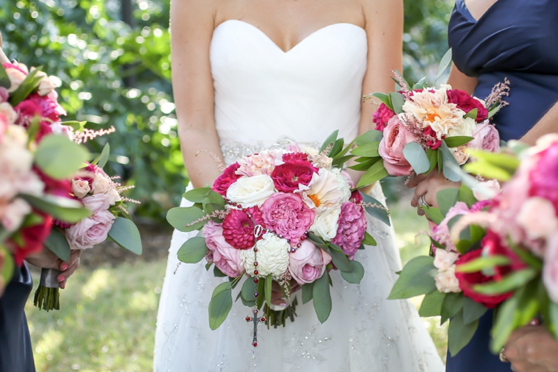 Elegant Pink & Navy Tampa Wedding via TheELD.com