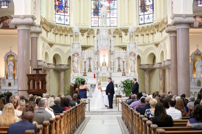 Elegant Pink & Navy Tampa Wedding via TheELD.com