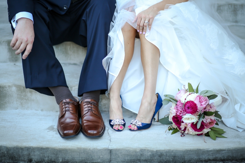 Elegant Pink & Navy Tampa Wedding via TheELD.com