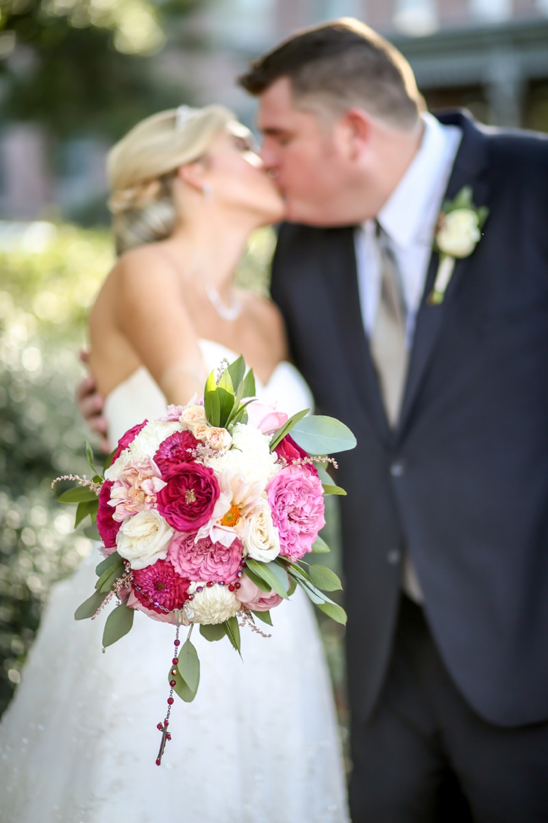 Elegant Pink & Navy Tampa Wedding via TheELD.com