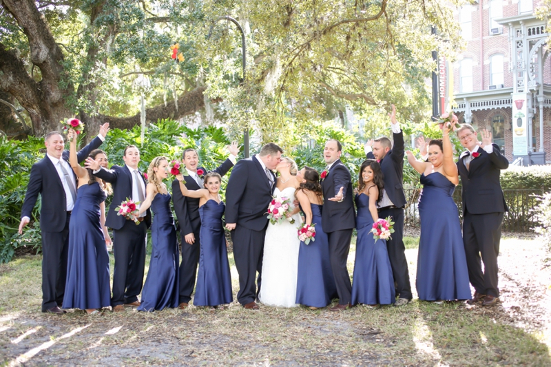 Elegant Pink & Navy Tampa Wedding via TheELD.com