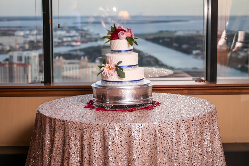 Elegant Pink & Navy Tampa Wedding via TheELD.com