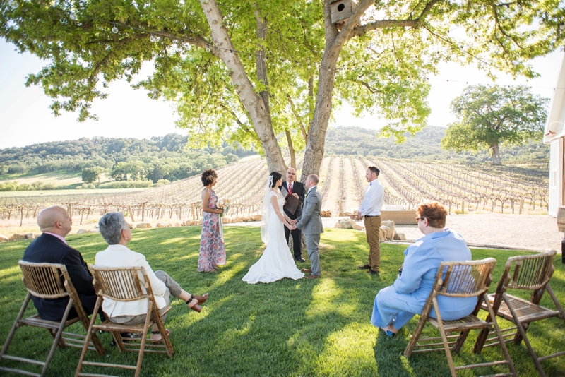 An Intimate California Vineyard Wedding via TheELD.com