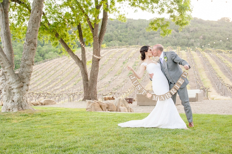 An Intimate California Vineyard Wedding via TheELD.com