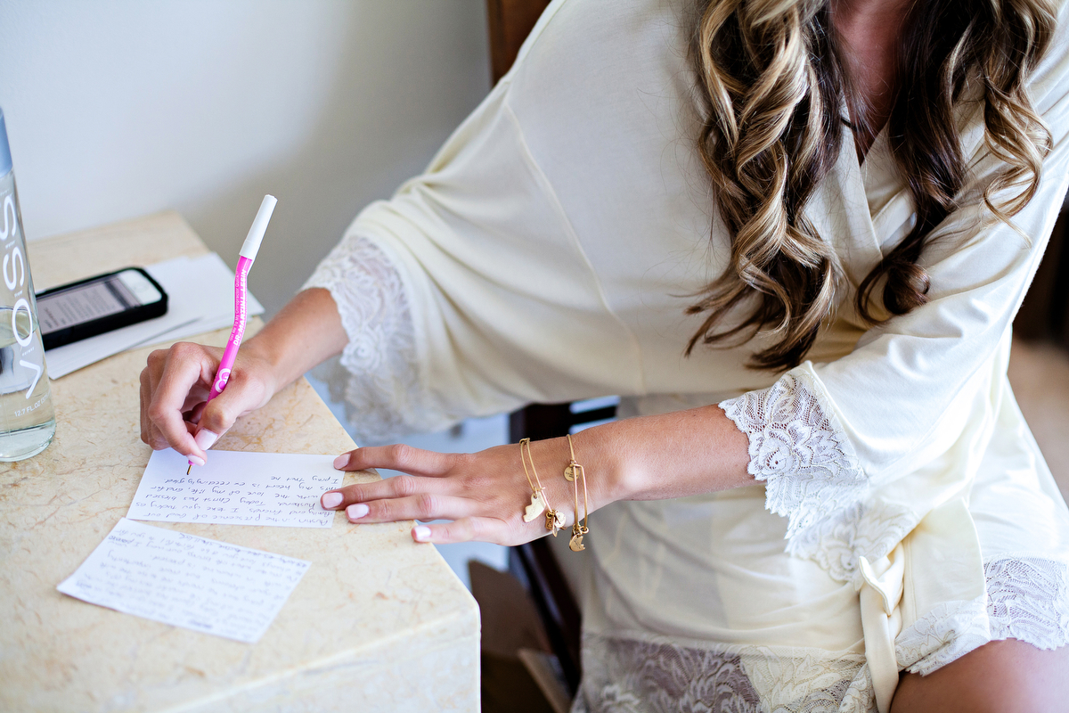 Pink & Gold Rustic Garden Wedding via TheELD.com