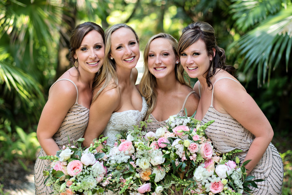 Pink & Gold Rustic Garden Wedding via TheELD.com