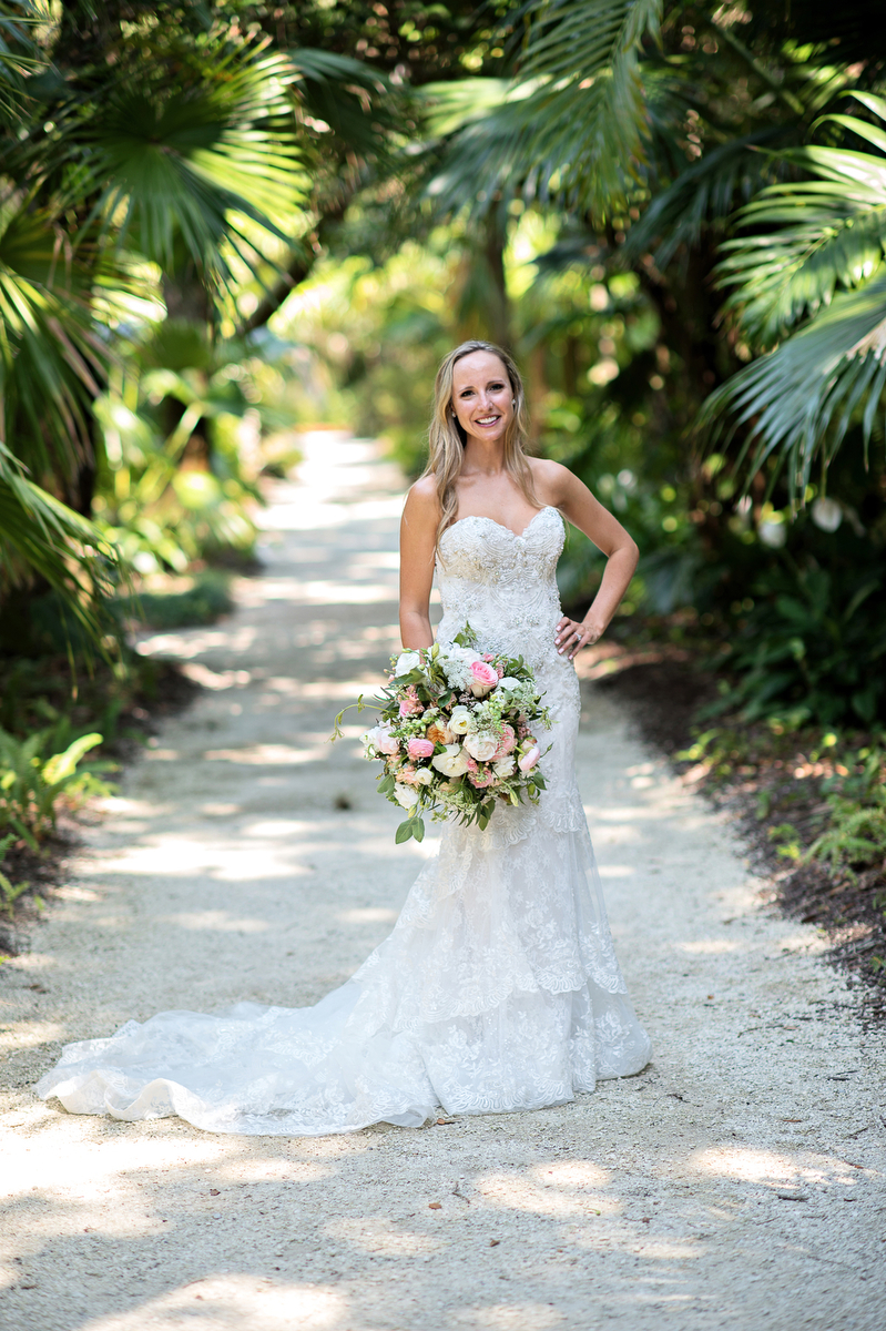 Pink & Gold Rustic Garden Wedding via TheELD.com